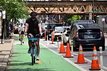 Bike lane boom or business bust? Critics push back on Chicago&rsquo;s cycling grid