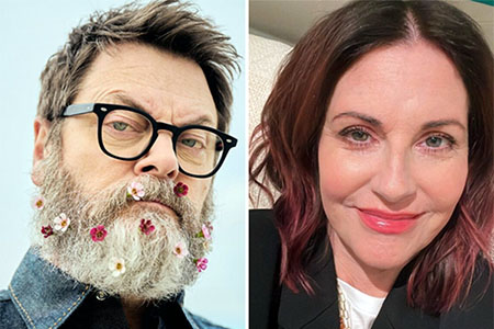 Nick Offerman, Megan Mullally return to Chicago for Goodman musical about caveman